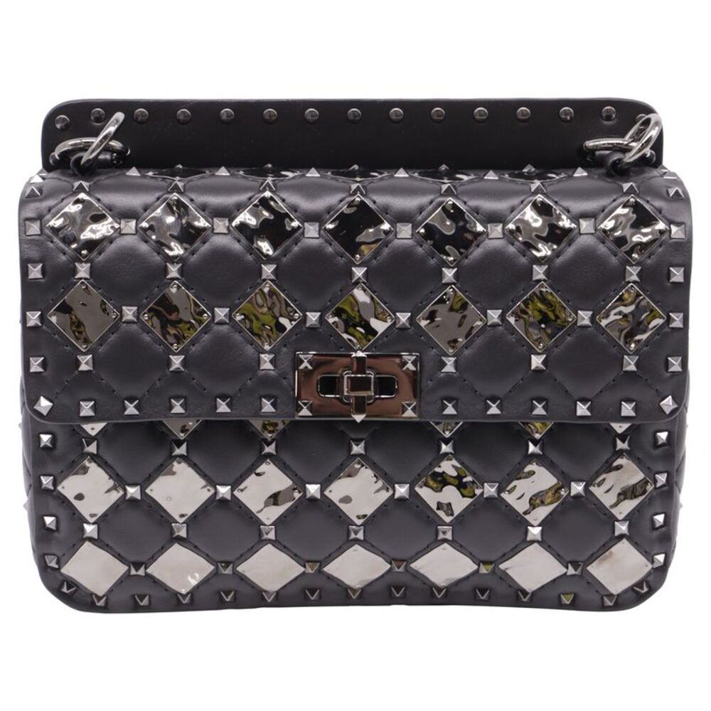 Valentino Medium Rockstud Spike.It With Metal Rhombus Detail Shoulder Bag in